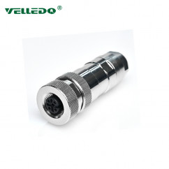 Соединитель клеммный VELLEDQ M12P-F05T (розетка)