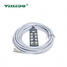 Распределительная коробка VELLEDQ M12-A3-8K5N-3.0PUR/GY