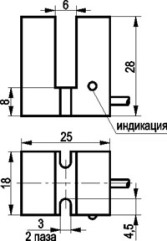 Индуктивные щелевые датчики ISN N2